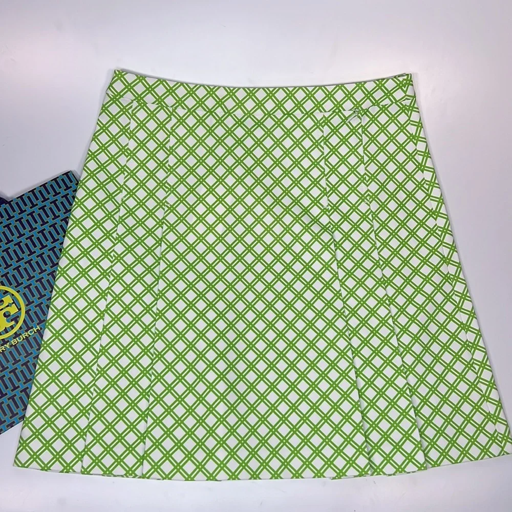 Tory Burch/Sport Tech Twill Pleated Golf Skirt